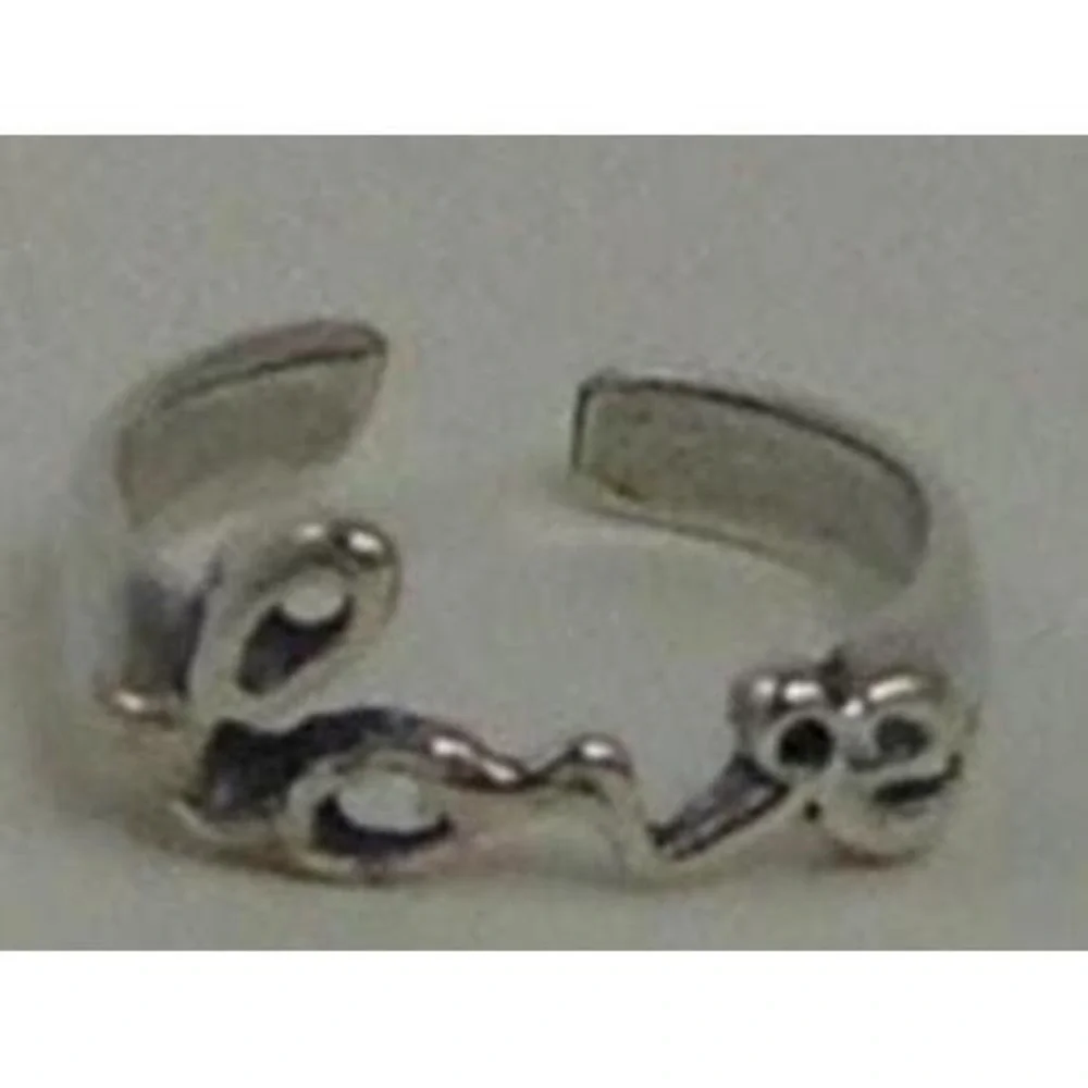Vintage 90s Sterling Silver LOVE Toe Ring from Thailand - NOS, 925 Silver Unique
